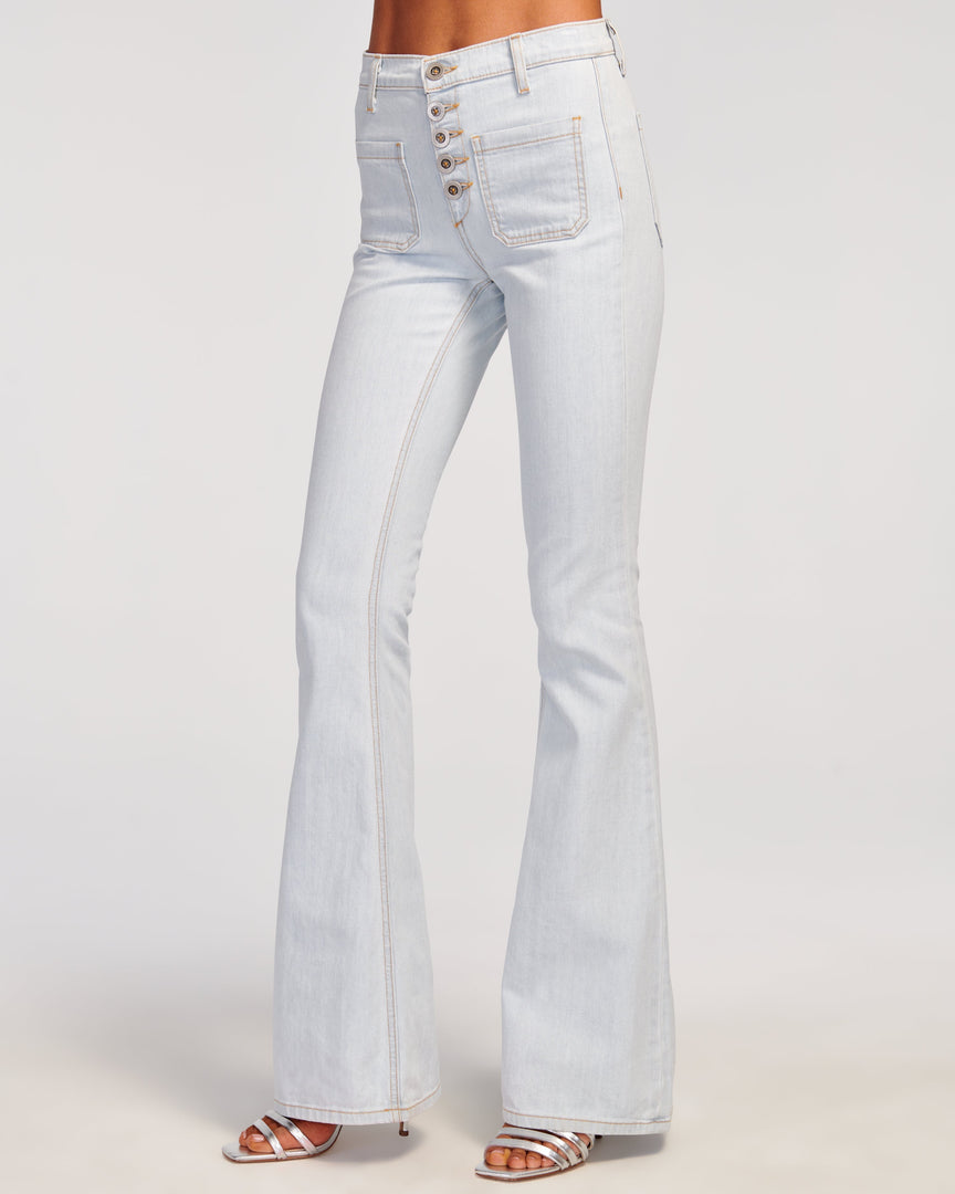 Ramy Brook Cindy High-Rise Flare Jean Clothing