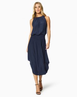 Ramy Brook Clothing Audrey Smocked Midi Dress
