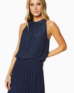 Ramy Brook Clothing Audrey Smocked Midi Dress