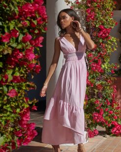Ramy Brook Wedding Guest Edit Vendala V-Neck Maxi Dress