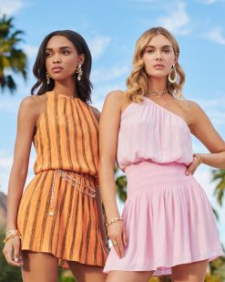 Ramy Brook Clothing Leah One Shoulder Mini Dress