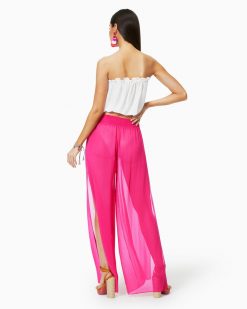 Ramy Brook Textured Athena Palazzo Pant