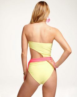 Ramy Brook Colorblock Gigi Strapless One Piece Swimsuit Clothing