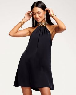 Ramy Brook Darina High-Neck Mini Dress