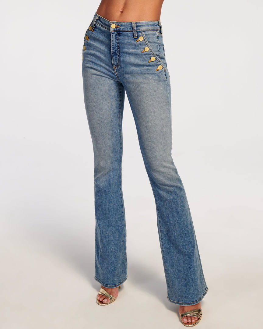 Ramy Brook Clothing Helena High-Rise Flare Jean