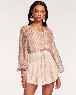 Ramy Brook Ludo Tiered Mini Skirt