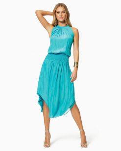Ramy Brook Clothing Audrey Smocked Midi Dress