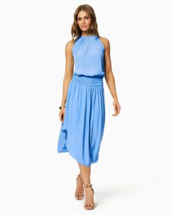 Ramy Brook Clothing Audrey Smocked Midi Dress