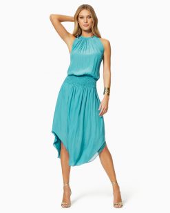 Ramy Brook Clothing Audrey Smocked Midi Dress