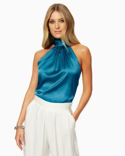 Ramy Brook Clothing Lori High Neck Tank Top