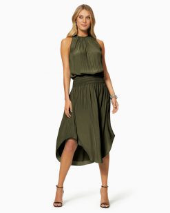 Ramy Brook Clothing Audrey Smocked Midi Dress