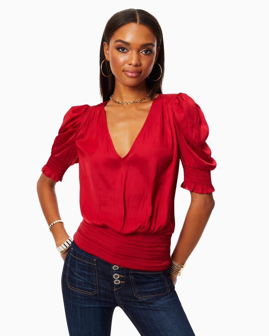 Ramy Brook Flora Puff Sleeve Top Clothing