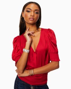 Ramy Brook Flora Puff Sleeve Top Clothing