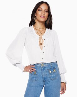 Ramy Brook Clothing Isla Puff Sleeve Blouse