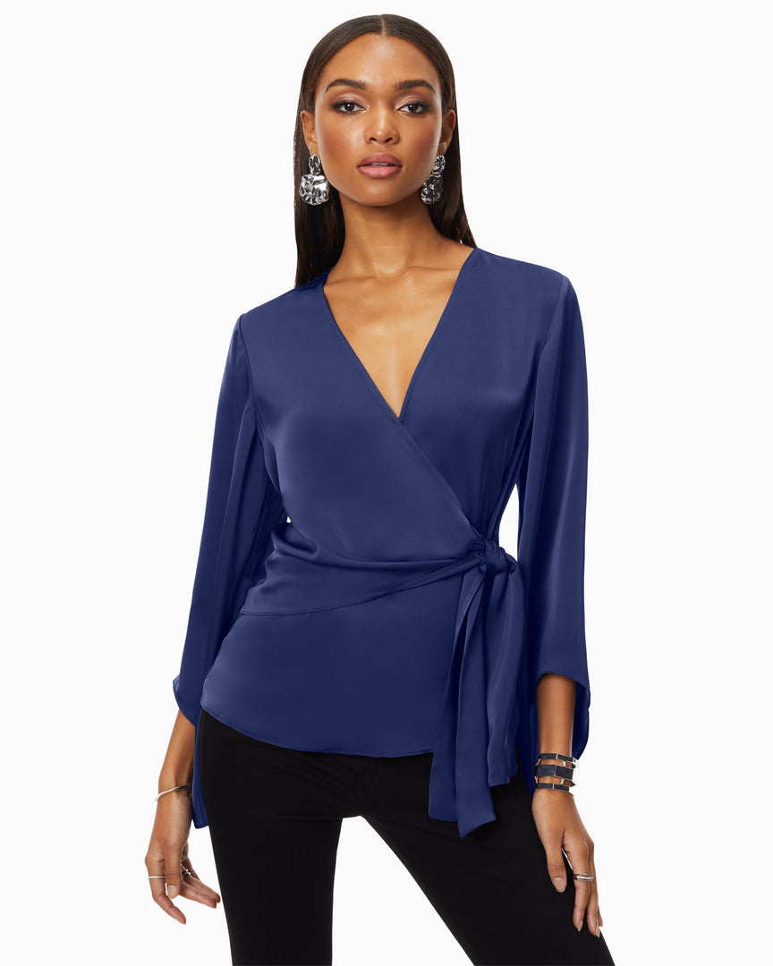 Ramy Brook Cassandra Wrap Blouse
