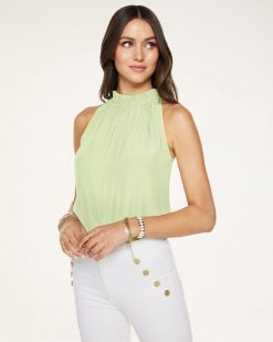 Ramy Brook Gabby High Neck Tank Top