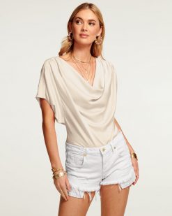 Ramy Brook Clothing Dorothy Cowl Neck Top