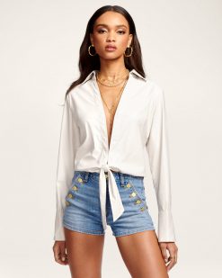 Ramy Brook Wylder Front Tie Top