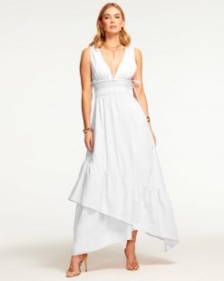 Ramy Brook Wedding Guest Edit Vendala V-Neck Maxi Dress