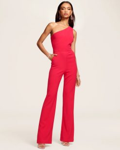 Ramy Brook Gabriela One Shoulder Jumpsuit Wedding Guest Edit