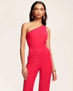 Ramy Brook Gabriela One Shoulder Jumpsuit Wedding Guest Edit