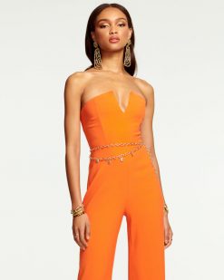 Ramy Brook Enzo Strapless Jumpsuit Clothing