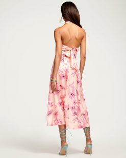 Ramy Brook Floral Printed Luna Halter Midi Dress Clothing