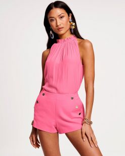 Ramy Brook Gabby High Neck Tank Top Clothing