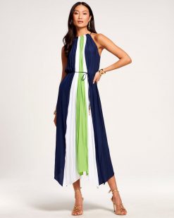 Ramy Brook Clothing Kat High Neck Midi Dress