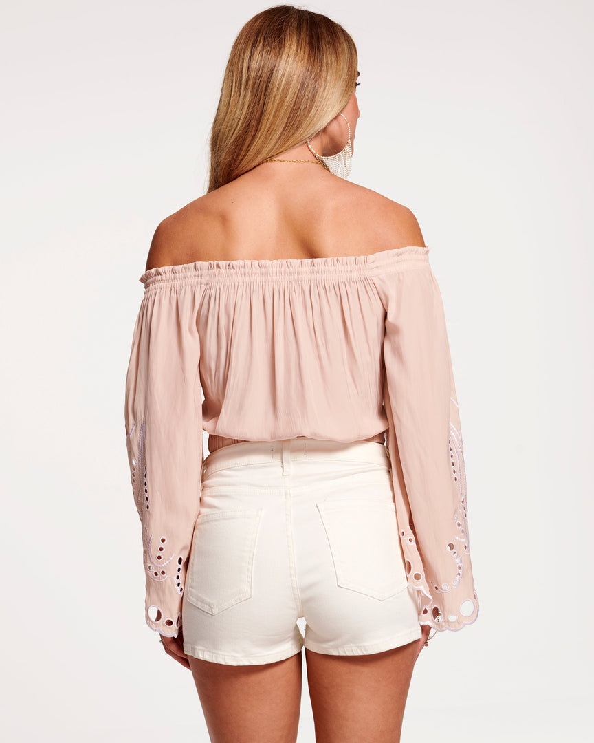 Ramy Brook Kory Off-The-Shoulder Crop Top