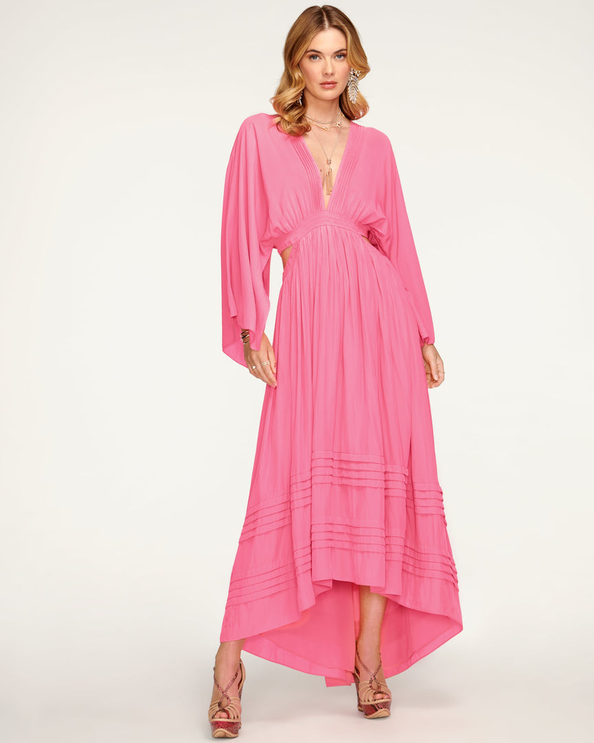 Ramy Brook Clothing Neena Plunge Midi Dress