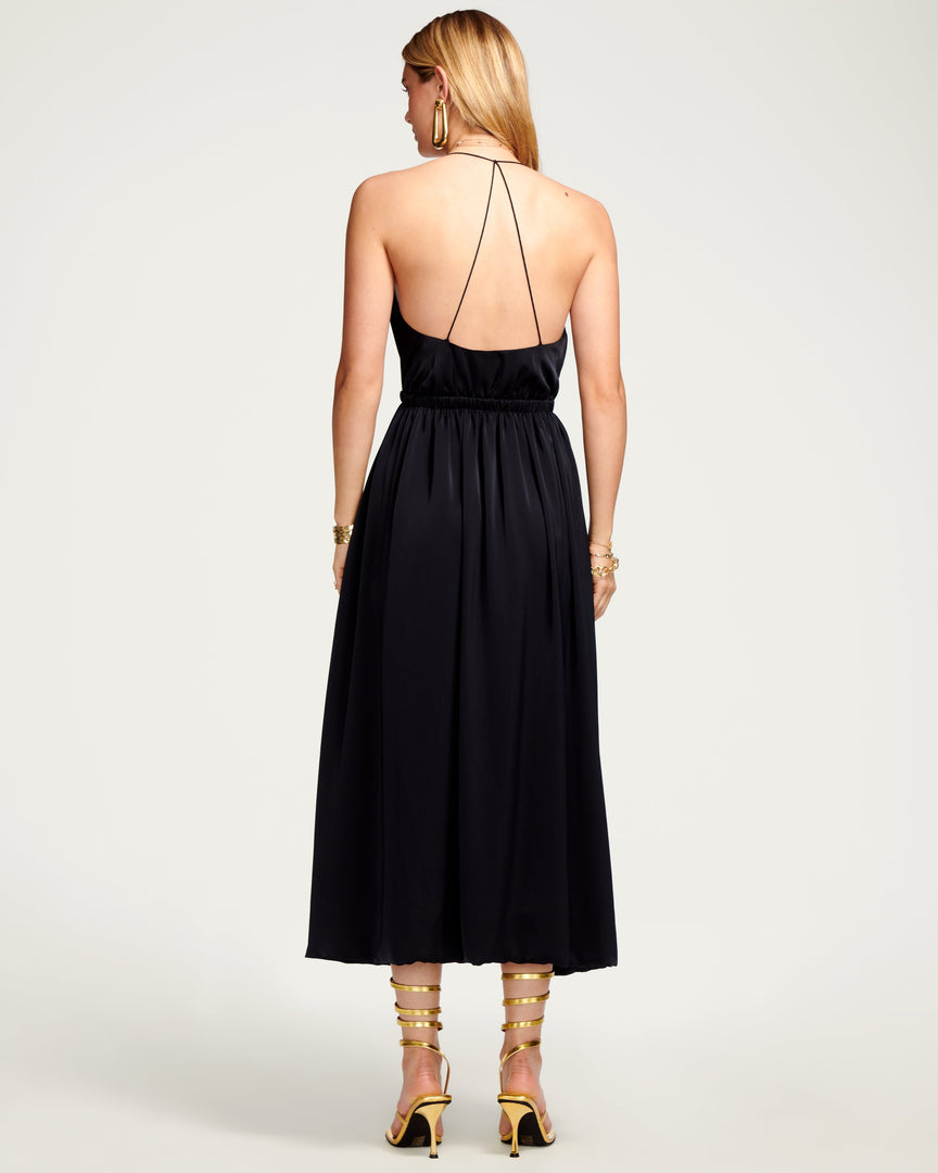 Ramy Brook Miley Plunge Midi Dress Clothing