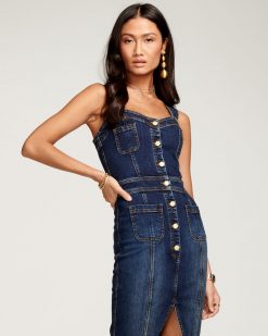 Ramy Brook Clothing Monica Denim Midi Dress