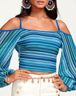 Ramy Brook Ziva Balloon Sleeve Top