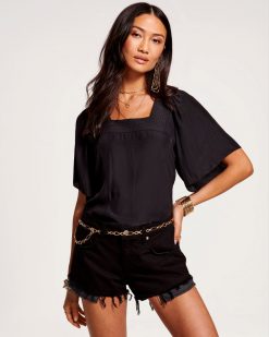 Ramy Brook Kit Square Neck Top