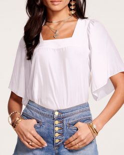 Ramy Brook Kit Square Neck Top