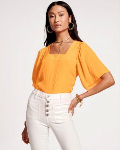 Ramy Brook Kit Square Neck Top Clothing