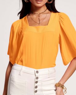 Ramy Brook Kit Square Neck Top