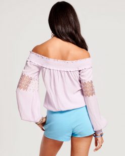 Ramy Brook Embellished Marla Off-The-Shoulder Top