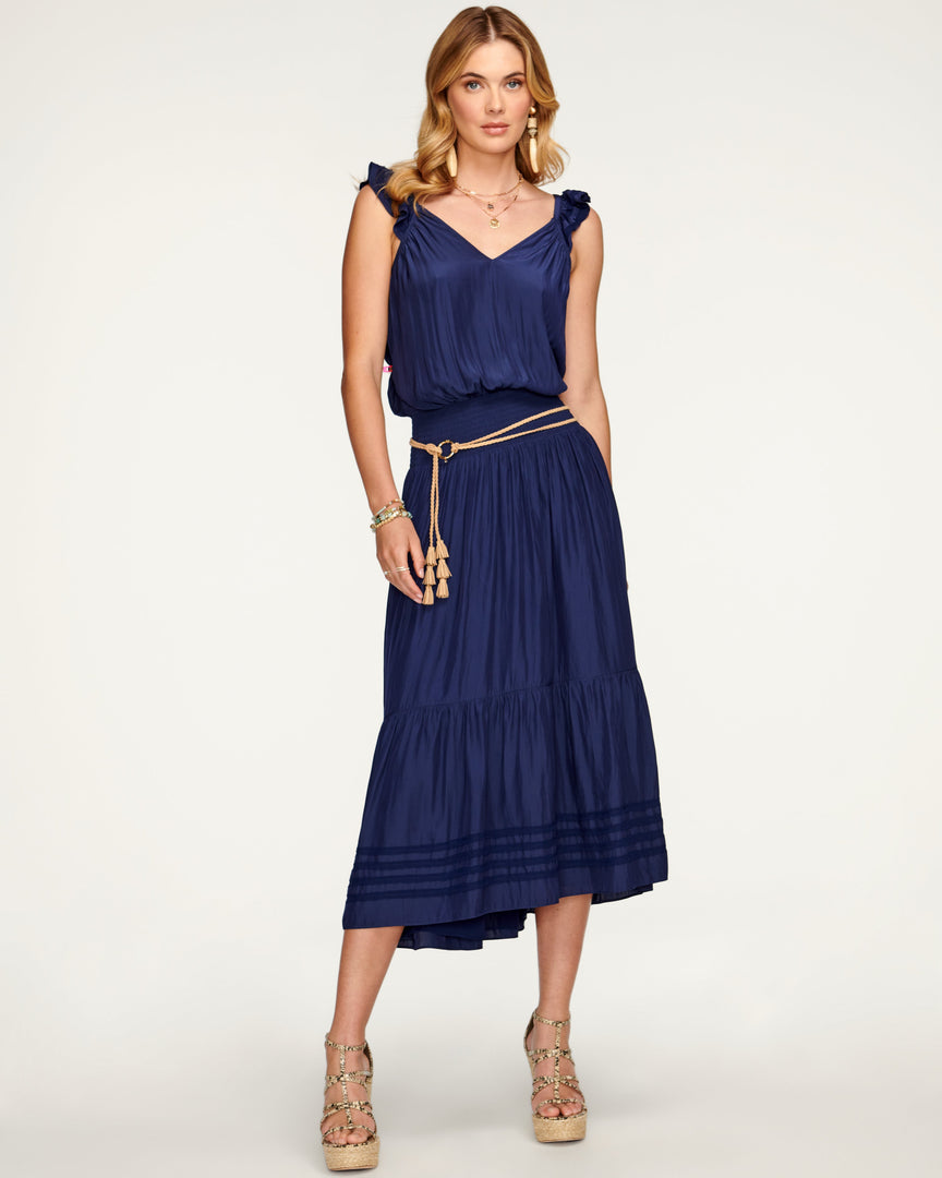 Ramy Brook Chloe Tiered Midi Dress Clothing