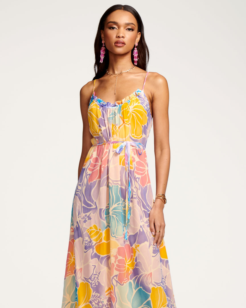 Ramy Brook Printed Ivy Tiered Maxi Dress Clothing