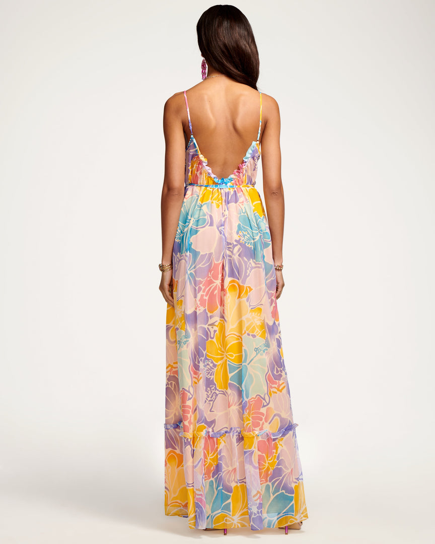 Ramy Brook Printed Ivy Tiered Maxi Dress Clothing