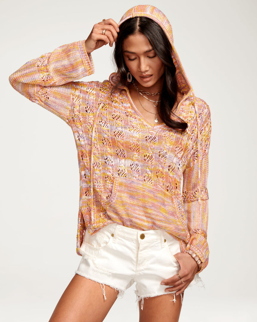 Ramy Brook Dean Open Knit Sweater Clothing