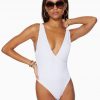 Ramy Brook Soren V-Neck One Piece Swimsuit Clothing