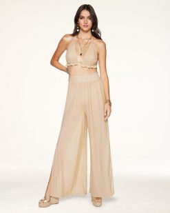Ramy Brook Pleated Athena Palazzo Pant Swim