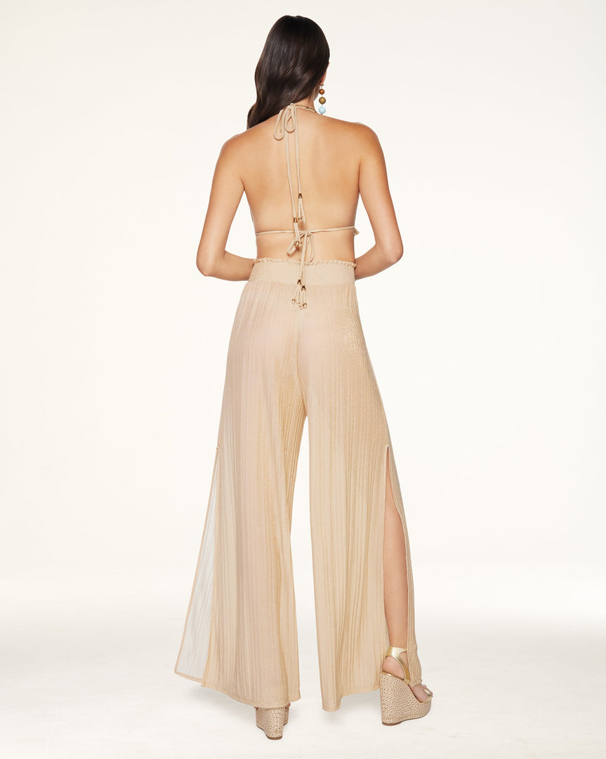 Ramy Brook Pleated Athena Palazzo Pant Swim