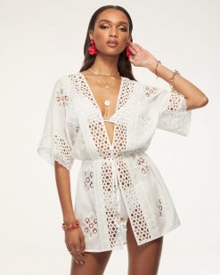 Ramy Brook Delphine Crochet Coverup Mini Dress Clothing