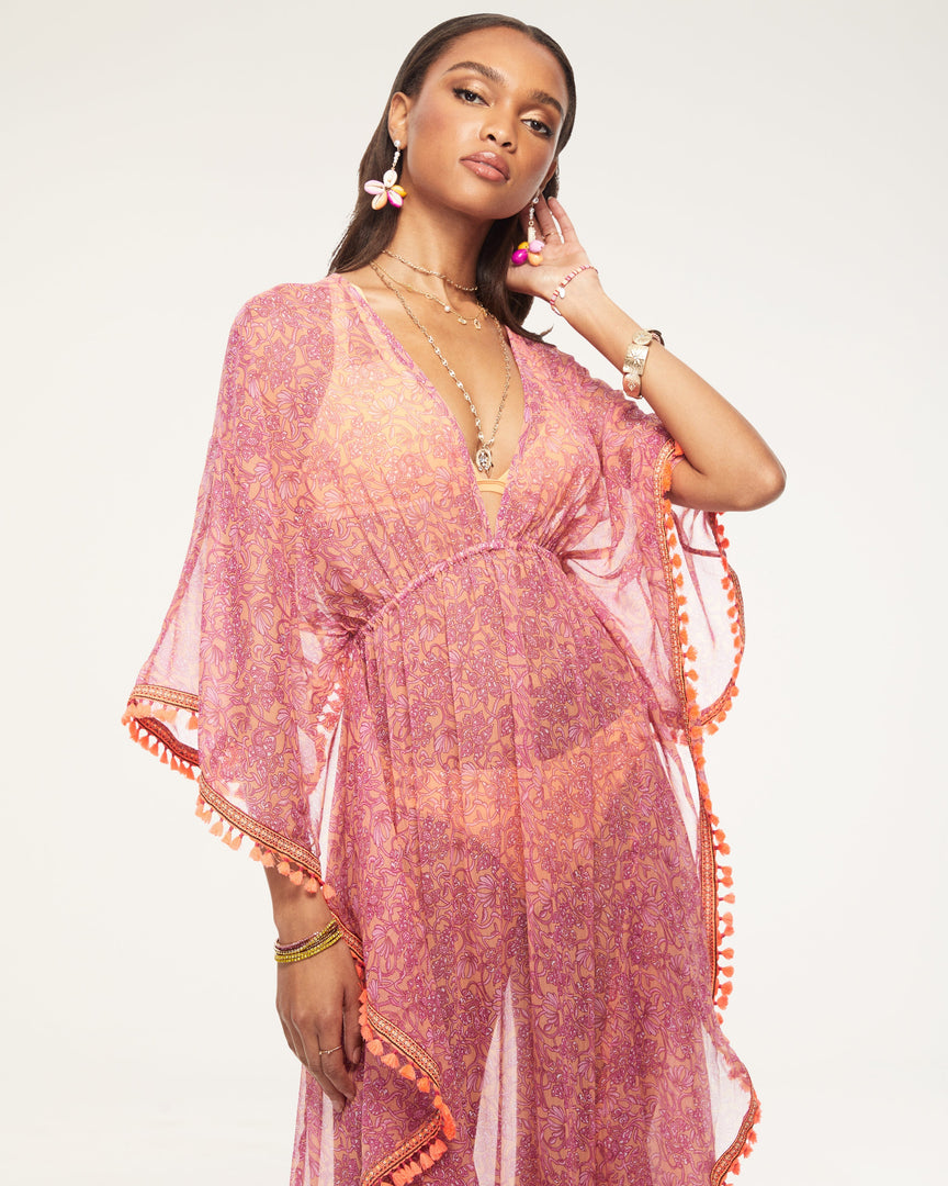 Ramy Brook Printed Willa Coverup Maxi Dress Swim