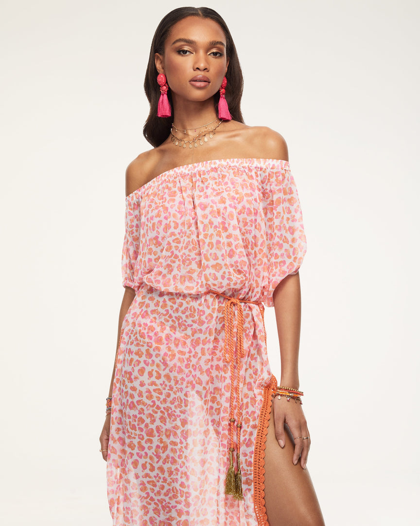 Ramy Brook Swim Printed Zuri Coverup Midi Dress