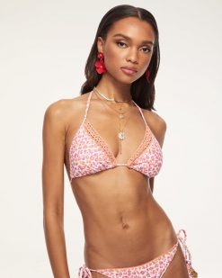 Ramy Brook Printed Sena Triangle Bikini Top